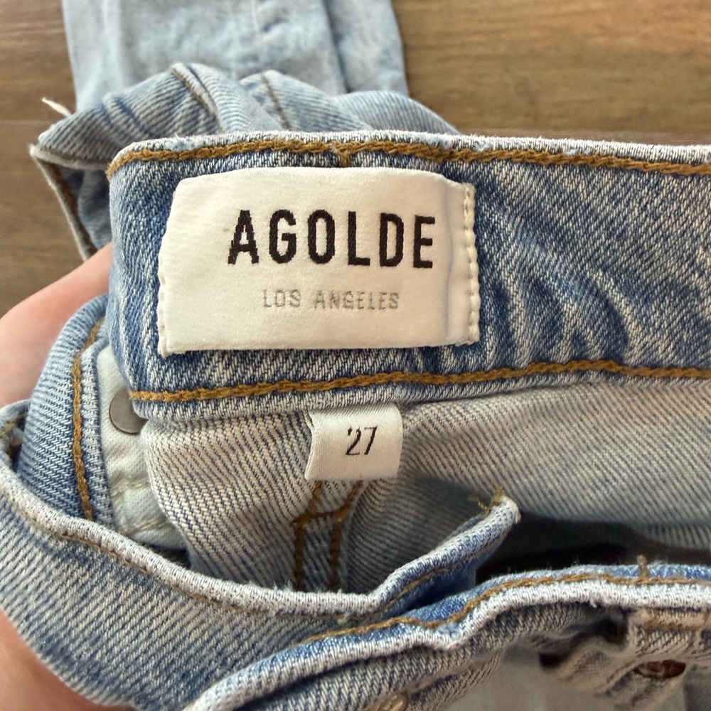 Agolde Light Blue Skinny Jeans - Picture 3 of 4
